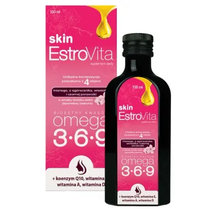 Zdjęcie Estrovita Skin Sakura, Kwasy omega-3-6-9, Płyn 150 ml