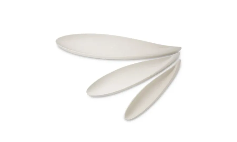 obrazek 3 Długa taca ceramiczna do serwowania przekąsek