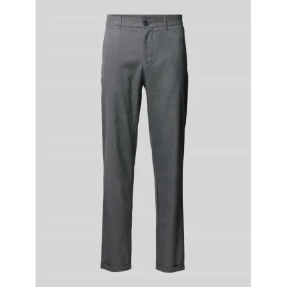 Zdjęcie Chinosy o kroju slim fit z lamowanymi kieszeniami z tyłu model ‘LIAM'
