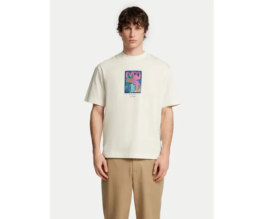 obrazek 1 Selected Homme T-Shirt Will 16097225 Écru Relaxed Fit