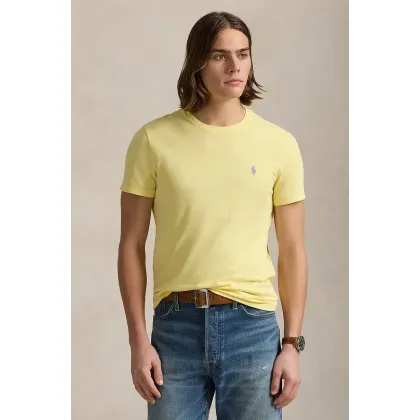 Zdjęcie Polo Ralph Lauren t-shirt bawełniany męski kolor żółty gładki 710671438