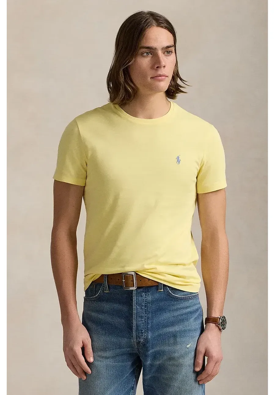 obrazek 1 Polo Ralph Lauren t-shirt bawełniany męski kolor żółty gładki 710671438