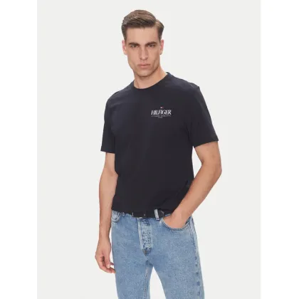 Zdjęcie Tommy Hilfiger T-Shirt Stack MW0MW39355 Granatowy Regular Fit