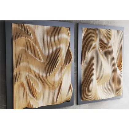 Picture Futurnistic plywood wall panels
