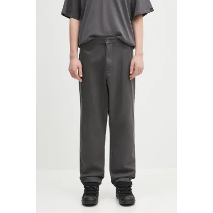 Zdjęcie Alpha Industries spodnie bawełniane Alpha Chino Pant Relaxed męskie kolor szary proste 146202.684