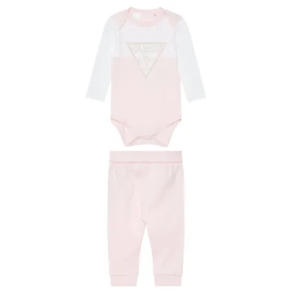 Zdjęcie Guess Komplet body i spodnie H5YW08 J1314 Różowy Regular Fit