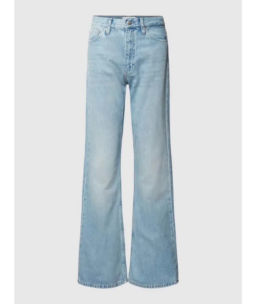 obrazek 1 Jeansy z poszerzaną nogawką z detalami z logo