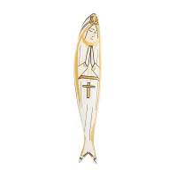 Picture Set of 6 elegant ceramic figurines with a religious motif - Bordallo Pinheiro
