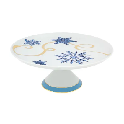 Zdjęcie Porcelanowa duża patera na ciasto z motywem świątecznym - Vista Alegre