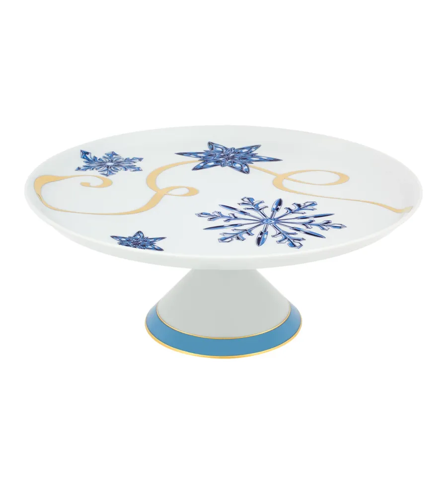 obrazek 1 Porcelanowa duża patera na ciasto z motywem świątecznym - Vista Alegre