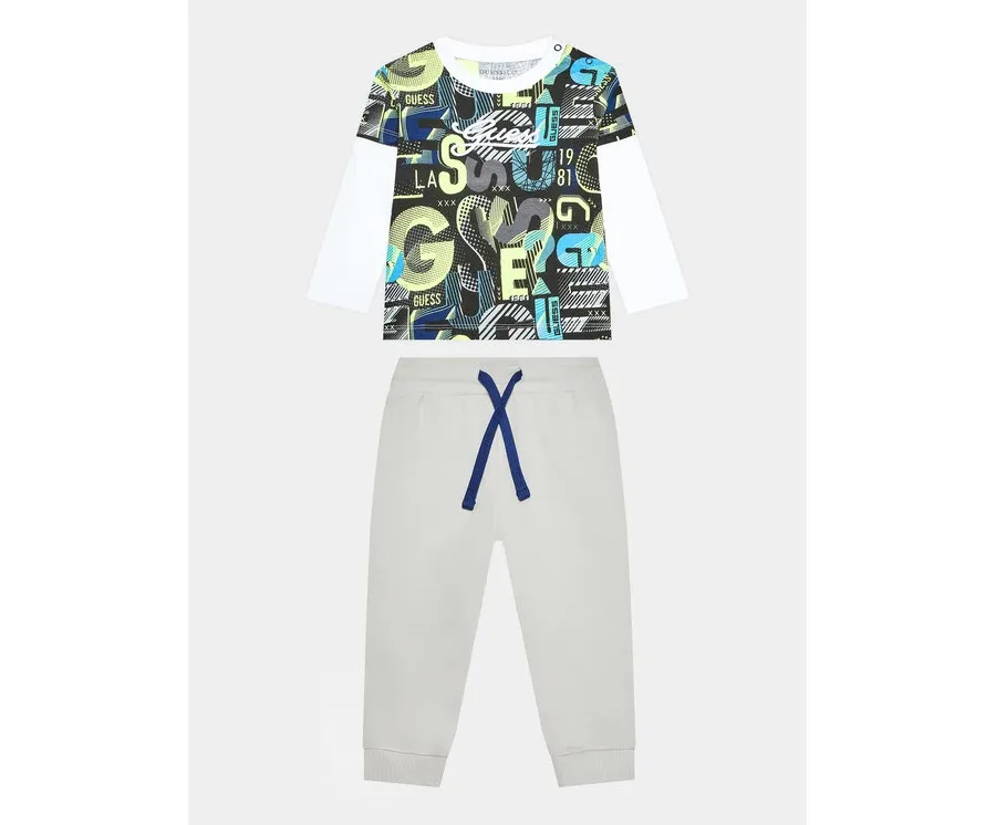 obrazek 1 Guess Komplet bluzka i spodnie I3BG05 I3Z13 Żółty Regular Fit