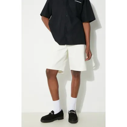 Zdjęcie Carhartt WIP szorty bawełniane Single Knee Short kolor beżowy I027942.D602