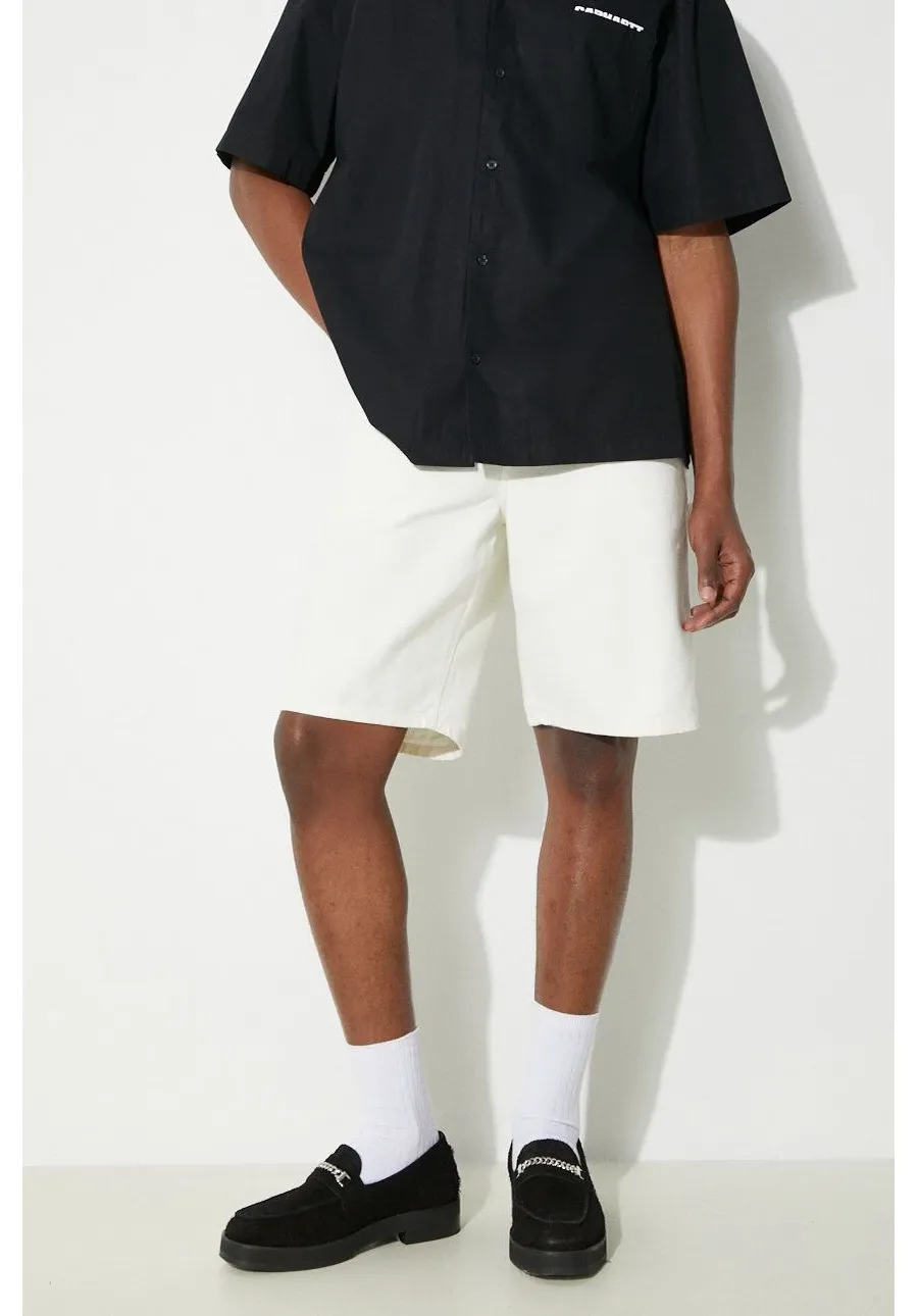 obrazek 1 Carhartt WIP szorty bawełniane Single Knee Short kolor beżowy I027942.D602