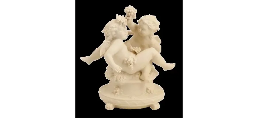 obrazek 1 Cherubinki z winogronami - porcelanowa figurka do apartamentu
