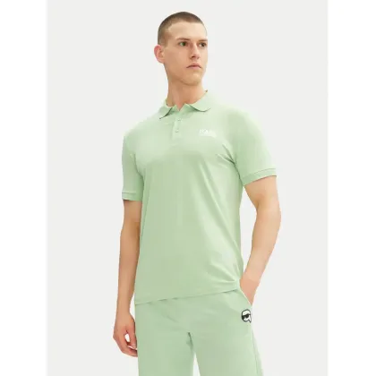 Zdjęcie KARL LAGERFELD Polo 745088 552235 Zielony Regular Fit