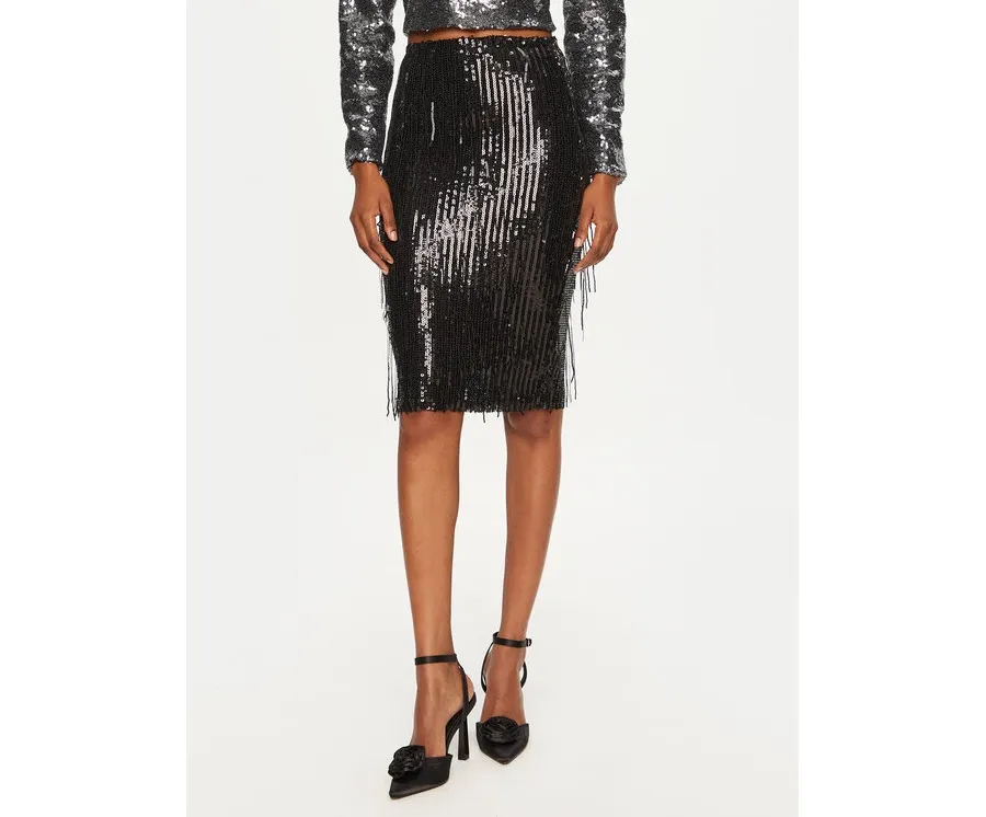 obrazek 1 Rinascimento Spódnica ołówkowa CFC0121688003 Czarny Slim Fit