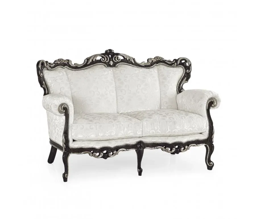 obrazek 1 Biała elegancka sofa w stylu barokowym - Sevensedie