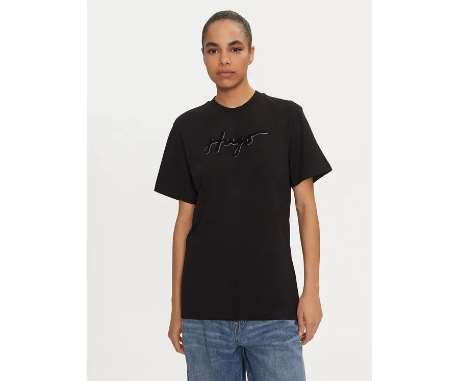 obrazek 1 Hugo T-Shirt 50528585 Czarny Regular Fit HUGO
