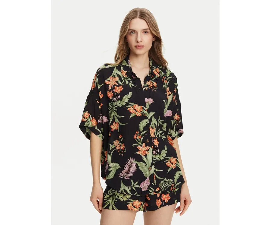 obrazek 1 Roxy Koszula ERJWT03680 Czarny Relaxed Fit