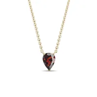 Zdjęcie Naszyjnik z granatem i łańcuszkiem z żółtego złota KLENOTA