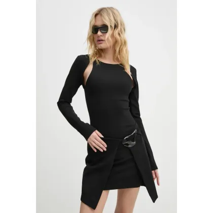 Zdjęcie Heliot Emil sukienka kolor czarny mini dopasowana AW24.W.11.065.BLK01