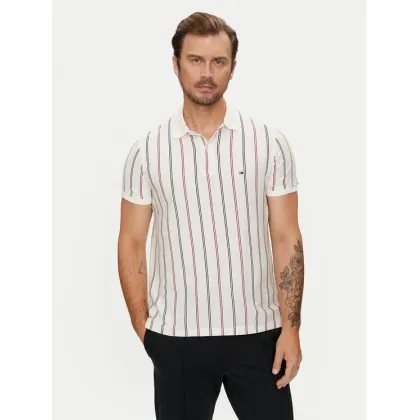 Zdjęcie Tommy Hilfiger Polo Vertical MW0MW35627 Beżowy Regular Fit