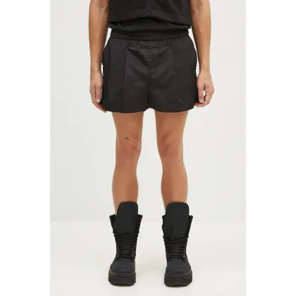Zdjęcie Rains szorty 18950 Shorts W Wide kolor czarny gładkie 18950-BLACK.