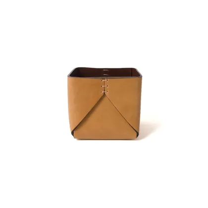 Picture Stylish Italian container made of natural leather