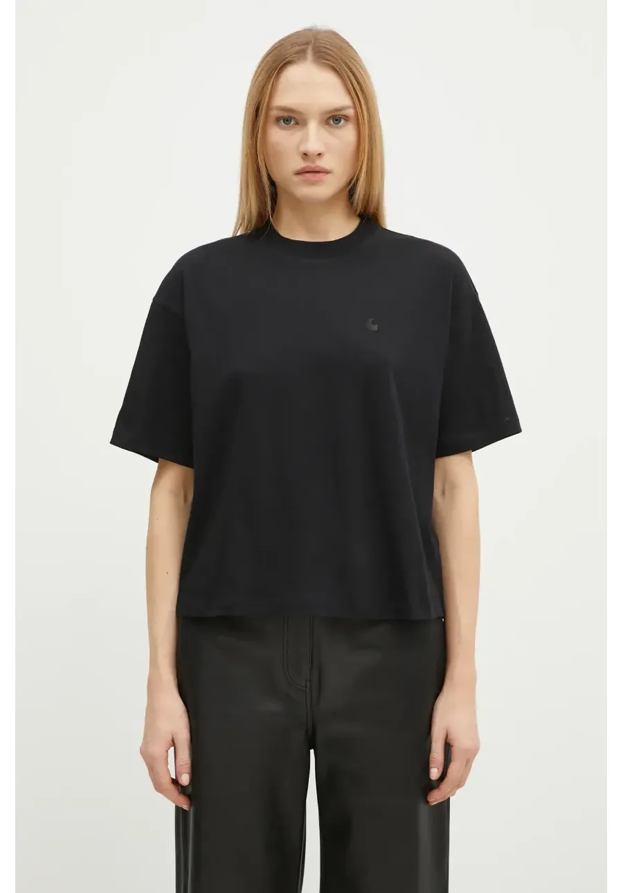 obrazek 1 Carhartt WIP t-shirt bawełniany damski kolor czarny