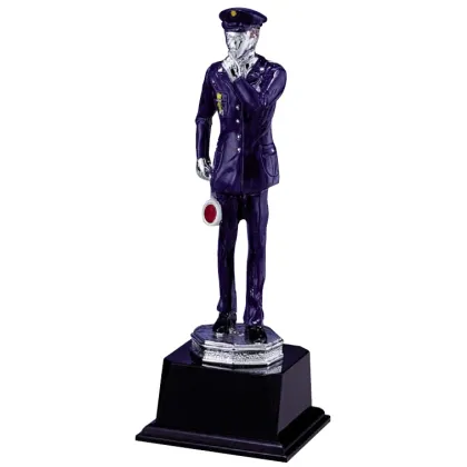 Zdjęcie Statuetka policjanta z lizakiem