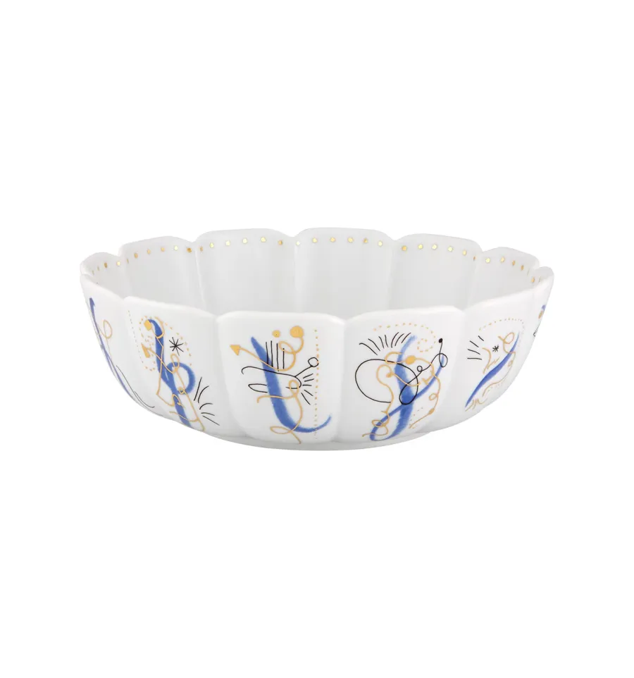 obrazek 1 Porcelanowa miska na sałatki Folkifunki z delikatnym ozdobnym motywem - Vista Alegre