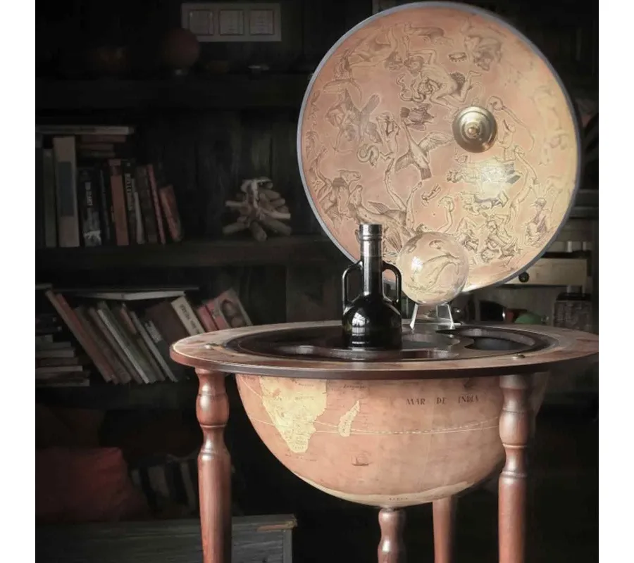 picture 3 Zoffoli Aria 40 cm White/Metalic floorstanding globe 