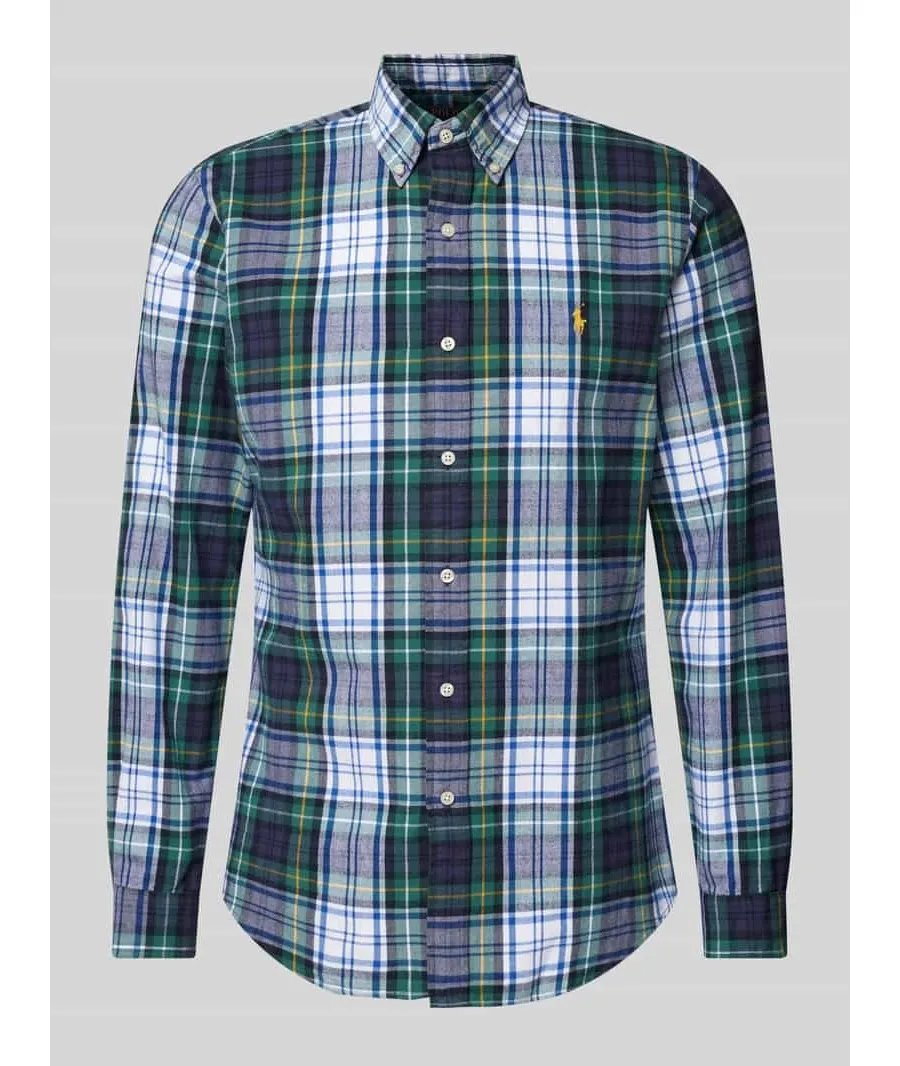 obrazek 1 Koszula casualowa o kroju custom fit z kołnierzykiem typu button down