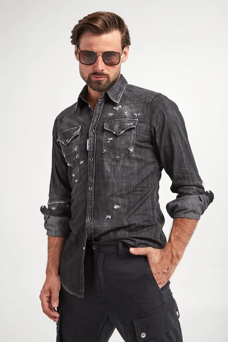 obrazek 1 Koszula męska jeansowa DSQUARED2 Dsquared2
