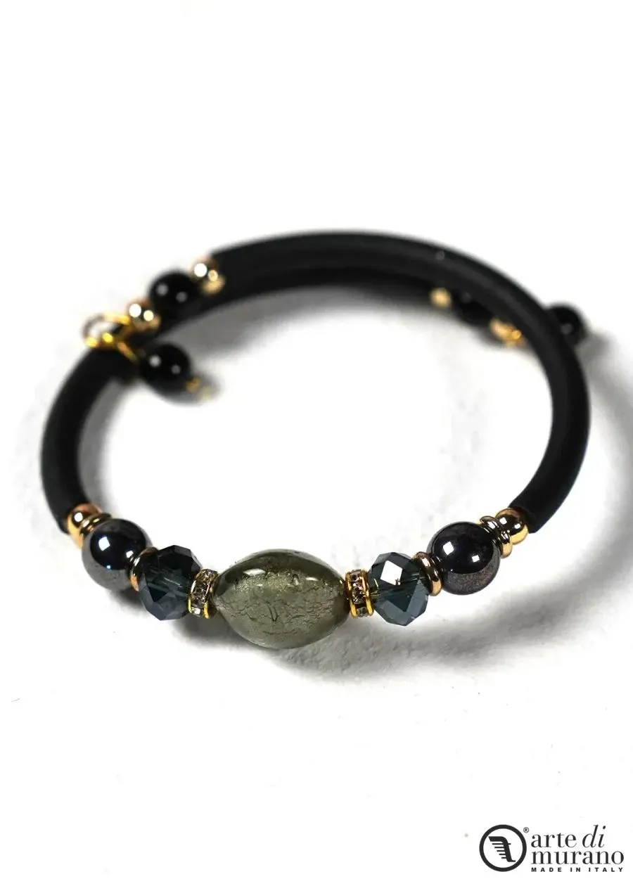 obrazek 1 Szykowna bransoletka z koralikami Murano - włoska biżuteria