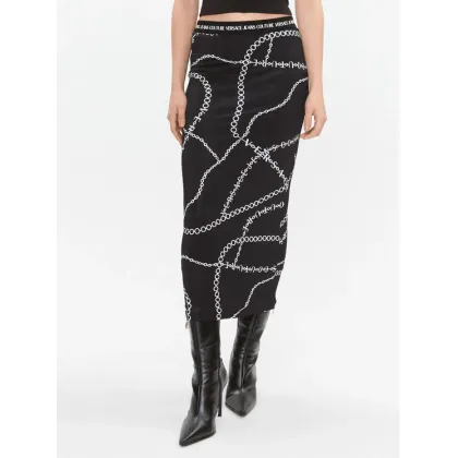 Zdjęcie Versace Jeans Couture Spódnica ołówkowa 75HAE8A6 Czarny Slim Fit