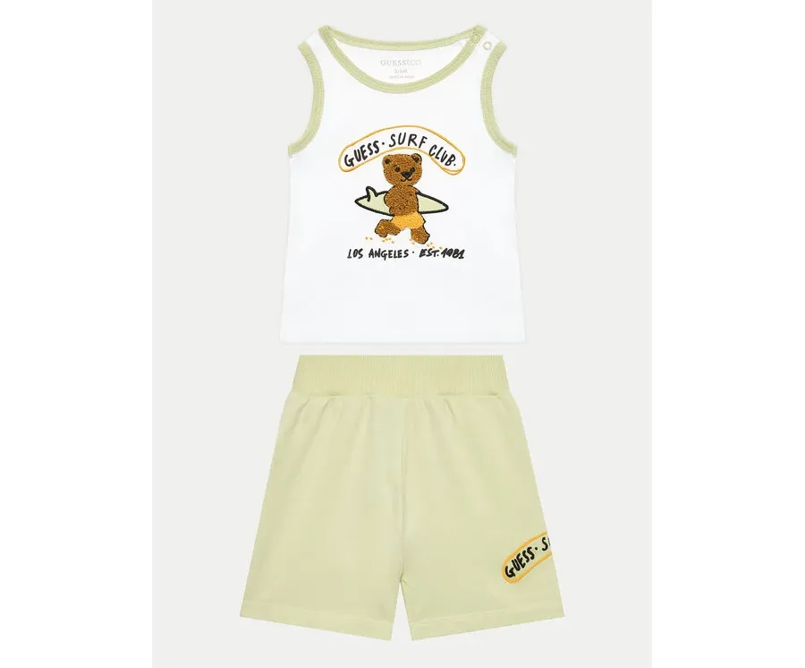 obrazek 1 Guess Komplet top i spodenki I4GG20 K8HM3 Biały Regular Fit