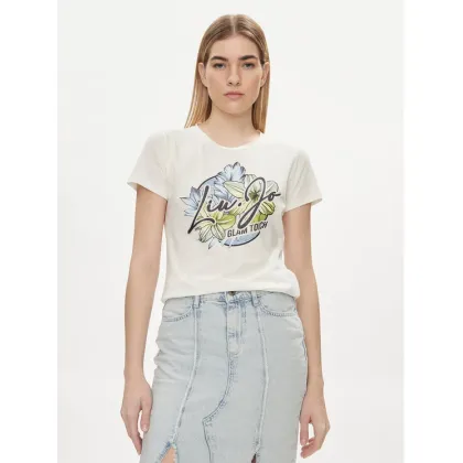 Zdjęcie Liu Jo Sport T-Shirt TA4202 JS003 Écru Regular Fit