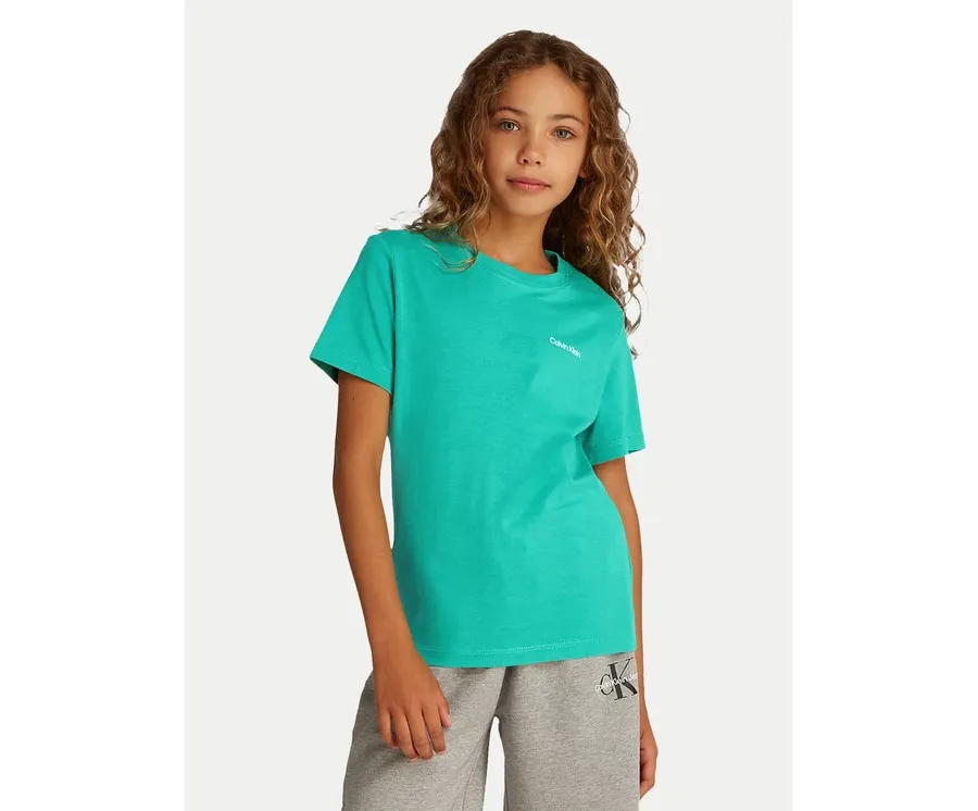 obrazek 1 Calvin Klein Jeans T-Shirt IU0IU00683 Zielony Regular Fit