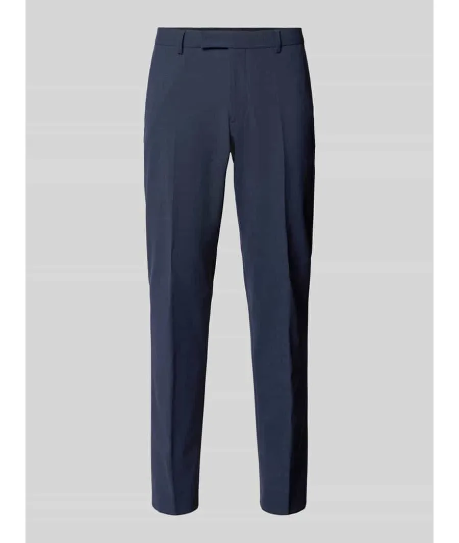 obrazek 1 Spodnie do garnituru o kroju slim fit w kant model ‘Ryan’