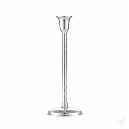 Zdjęcie Stylowy pojedynczy srebrny świecznik o ponadczasowym designie - Zaramella Argenti