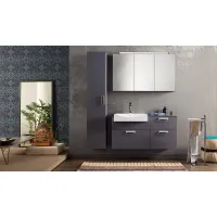 Zdjęcie Pojemna szafka Domus z lustrem do łazienki