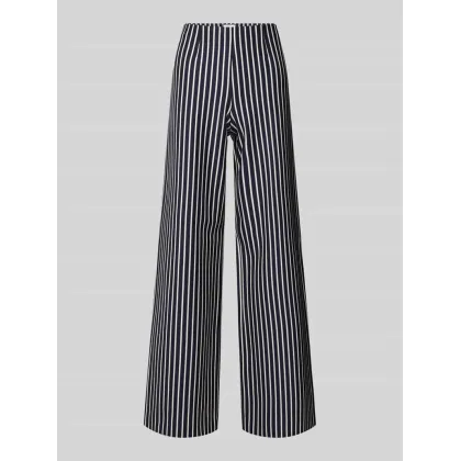 Zdjęcie Spodnie materiałowe z szeroką nogawką i elastycznym pasem model ‘KIMBERLY’