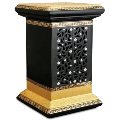 Zdjęcie Kolumna pod donice - złoto + Swarovski