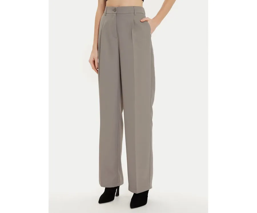 obrazek 1 Noisy May Spodnie materiałowe Debbie 27029240 Szary Regular Fit