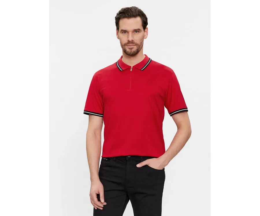 obrazek 1 KARL LAGERFELD Polo 745080 541200 Czerwony Regular Fit