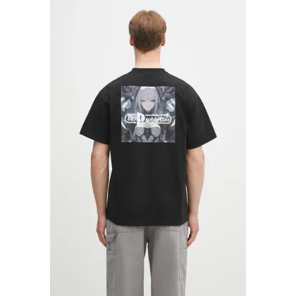 Zdjęcie No Problemo t-shirt bawełniany No Limits SS Tee męski kolor czarny z nadrukiem NP6000603