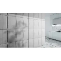 Zdjęcie 60x60 cm VT - PB20 (S95 jasno szary - mysi) BLOK - panel dekor 3D beton architektoniczny