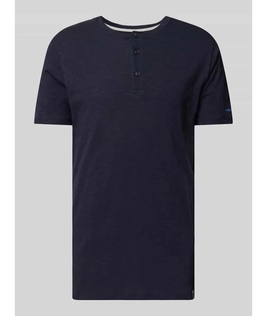obrazek 1 T-shirt z wyhaftowanym logo model ‘Henley’
