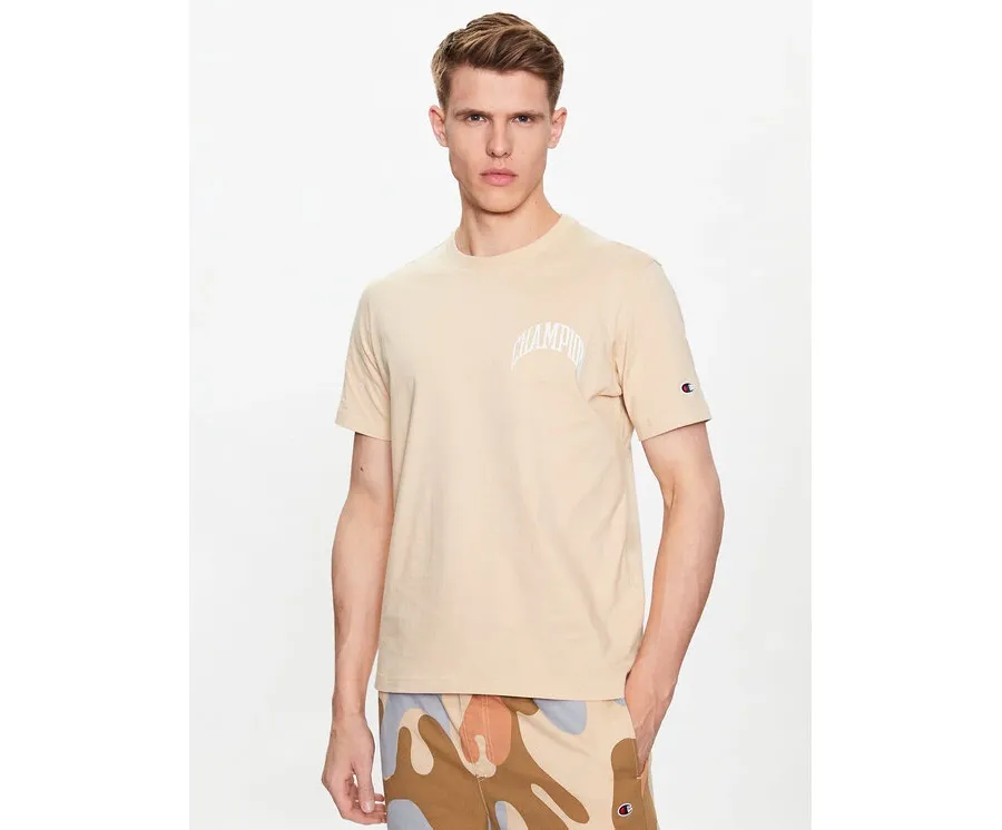 obrazek 1 Champion T-Shirt 218521 Beżowy Regular Fit